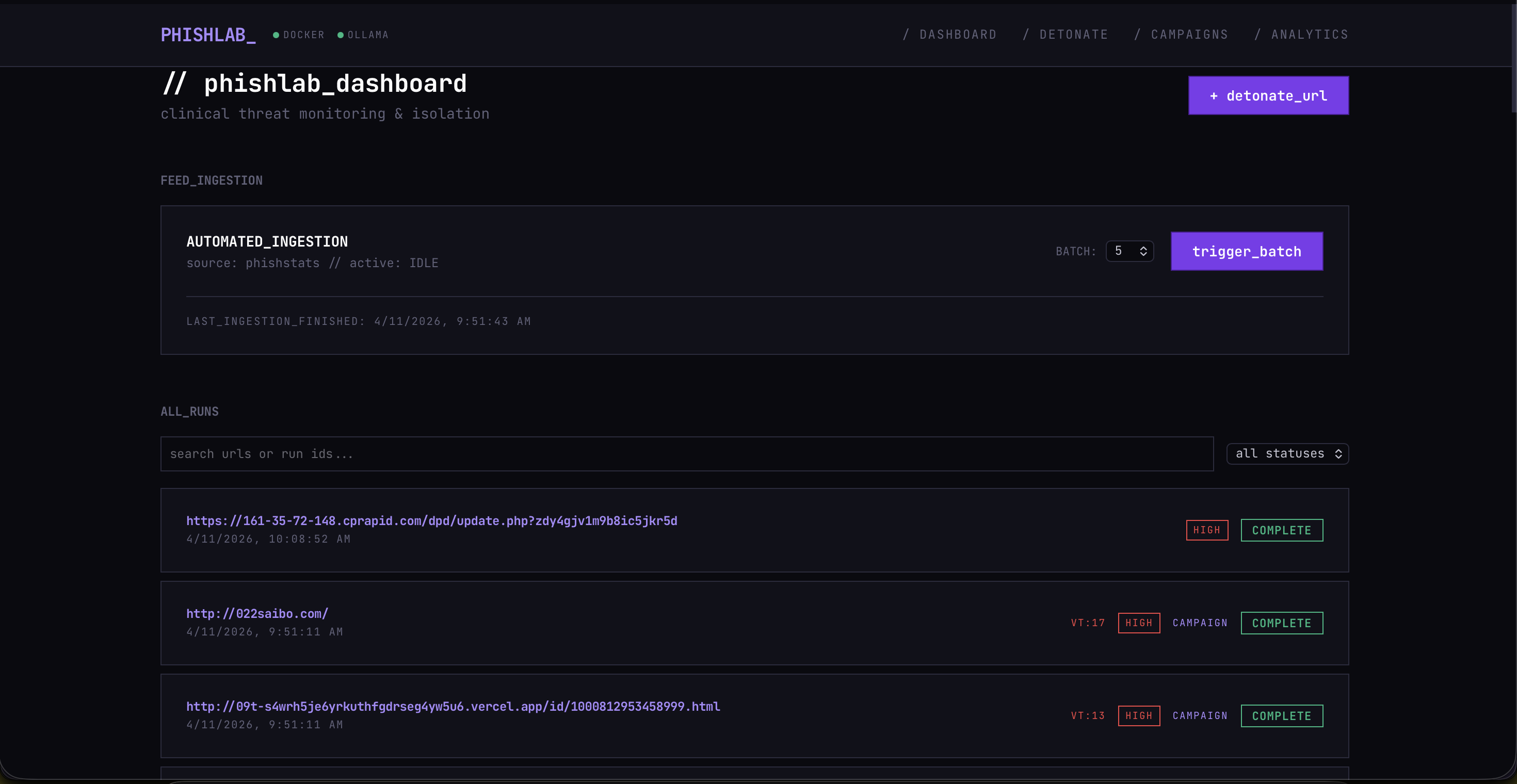 phishlab screenshot